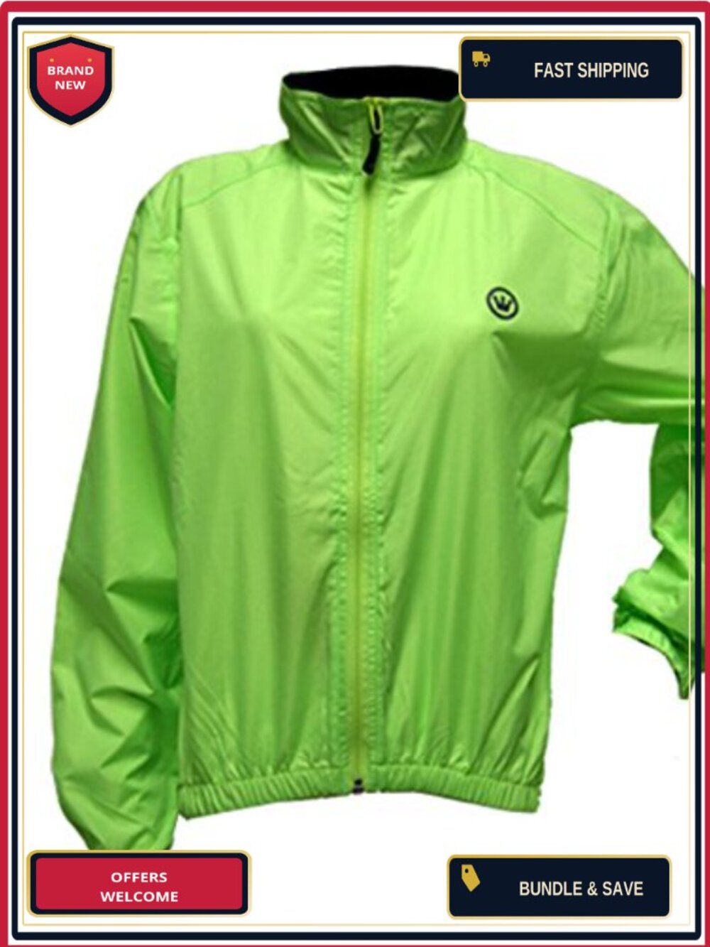Women's Cycling Jacket Wind & Water Resistant, Convertible to Waist Pack